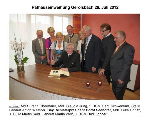 Rathauseinweihung Gerolsbach 28. Juli 2010